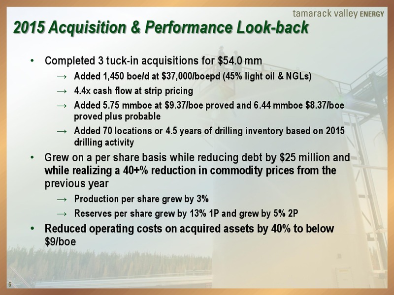 Enercom Conference – Tamarack Valley Energy Ltd. – slide 5