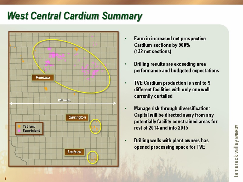 THE ENERCOM OIL AND GAS CONFERENCE – Tamarack Valley Energy Ltd. – slide 9