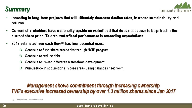 Peters and Co Limited Energy Conference – Tamarack Valley Energy Ltd. – slide 17
