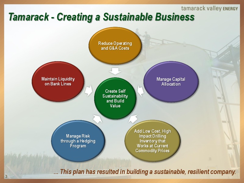 Peters and Co Energy Conference – Tamarack Valley Energy Ltd. – slide 3