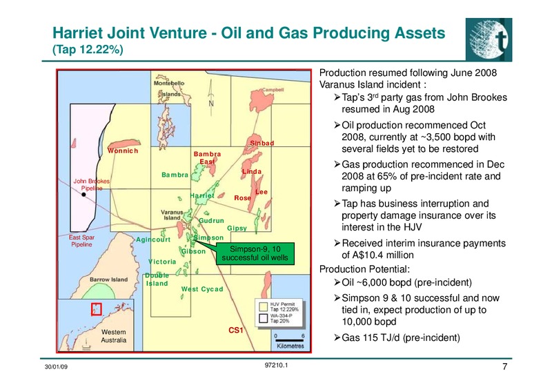 Investor Presentation Update – Tap Oil – slide 7