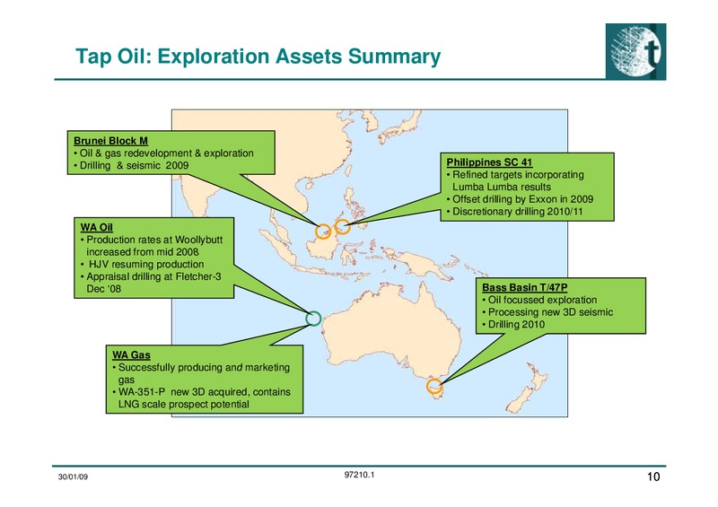 Investor Presentation Update – Tap Oil – slide 10