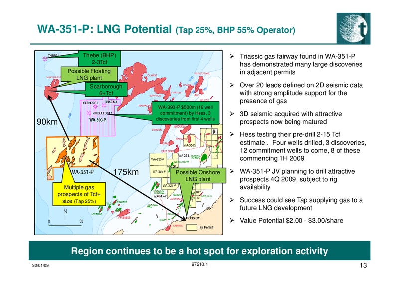 Investor Presentation Update – Tap Oil – slide 13