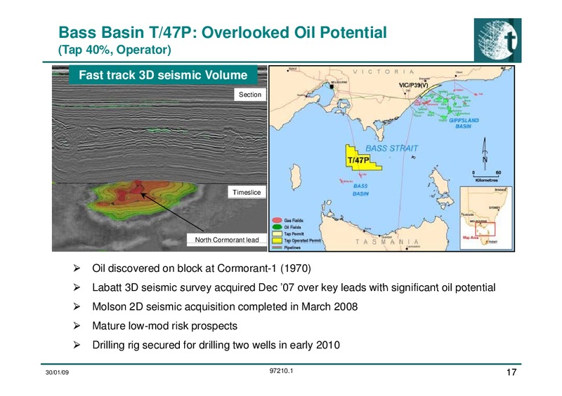 Investor Presentation Update – Tap Oil – slide 17