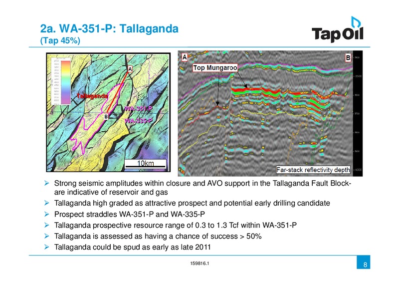 Investor Presentation Update – Tap Oil – slide 7