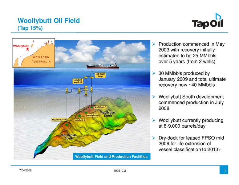 April 2009 Investor Presentation – Tap Oil – slide 6
