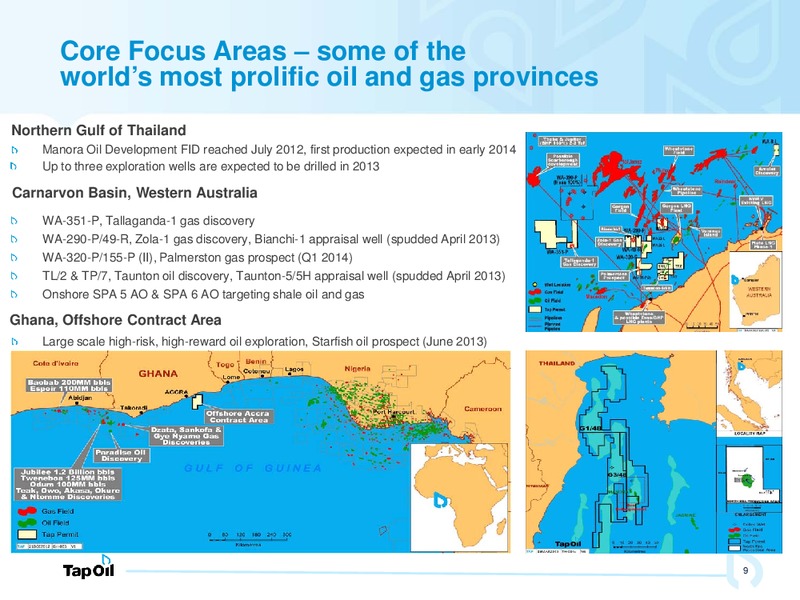 Investor Presentation – Tap Oil – slide 8