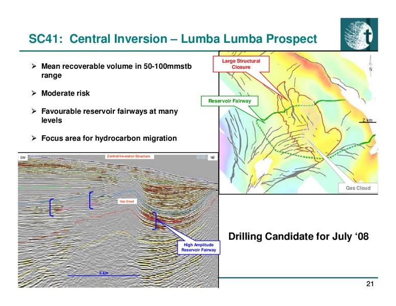 May 2008 Investor Presentation – Tap Oil – slide 21