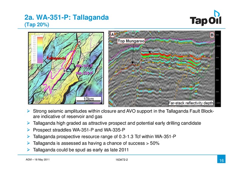 2011 AGM – Tap Oil – slide 14