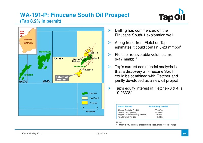 2011 AGM – Tap Oil – slide 23