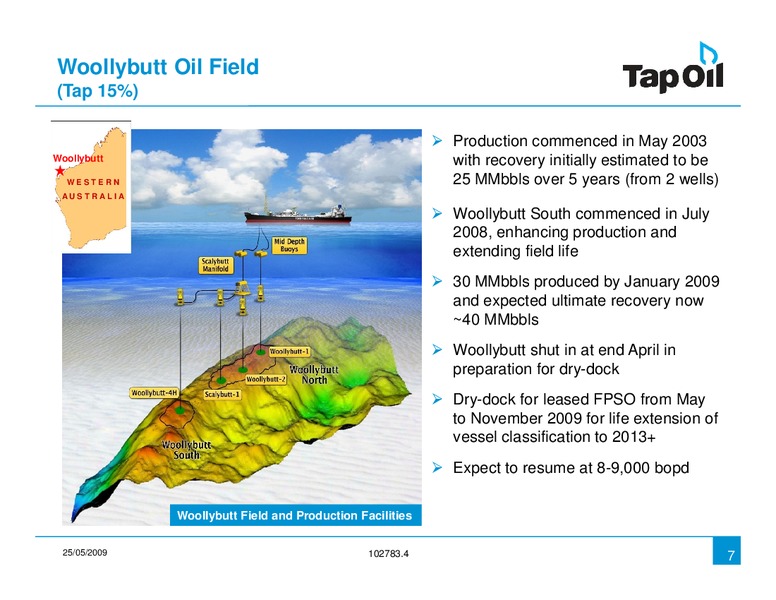 Investor Presentation – Tap Oil – slide 7