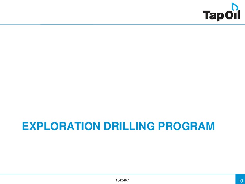 Investor Presentation Update – Tap Oil – slide 9