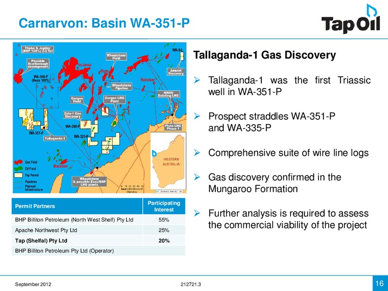 Good Oil Conference Presentation – Tap Oil – slide 15