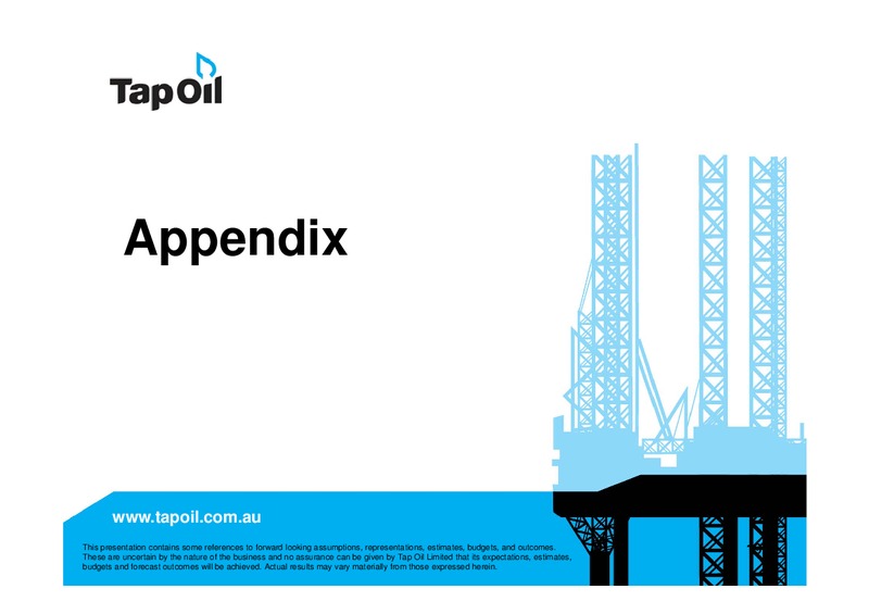 Investor Presentation Update – Tap Oil – slide 18