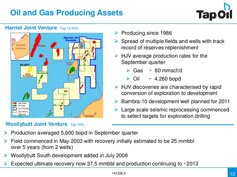 November 2010 Investor Presentation – Tap Oil – slide 11