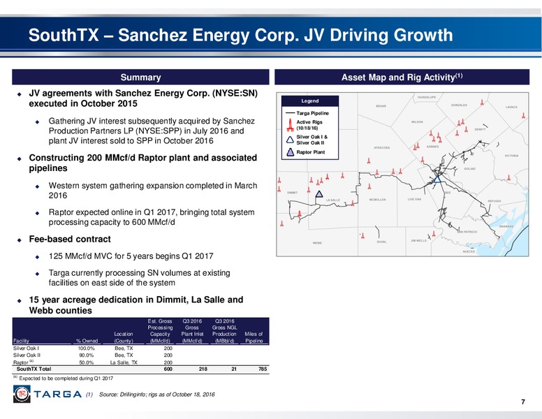 January 2017 USCA Corporate Access Day – Targa Resources Corp. – slide 17