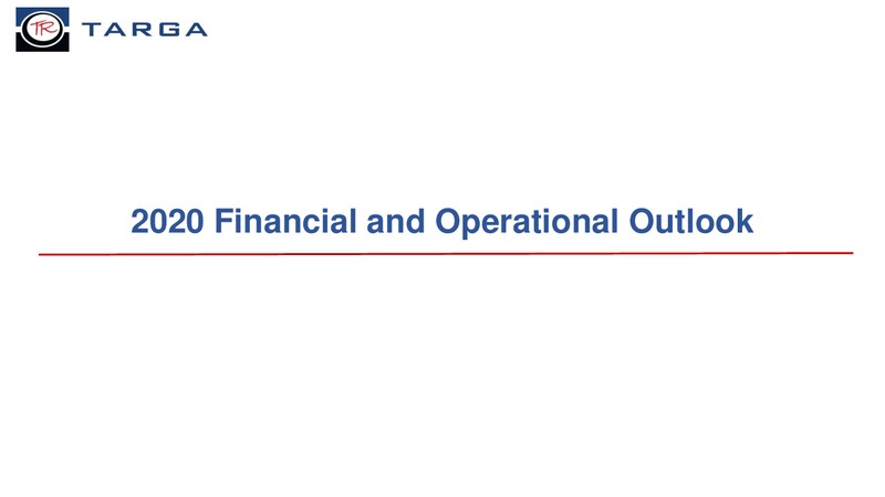 Fourth Quarter 2019 Earnings and 2020 Guidance Supplement – Targa Resources Corp. – slide 9