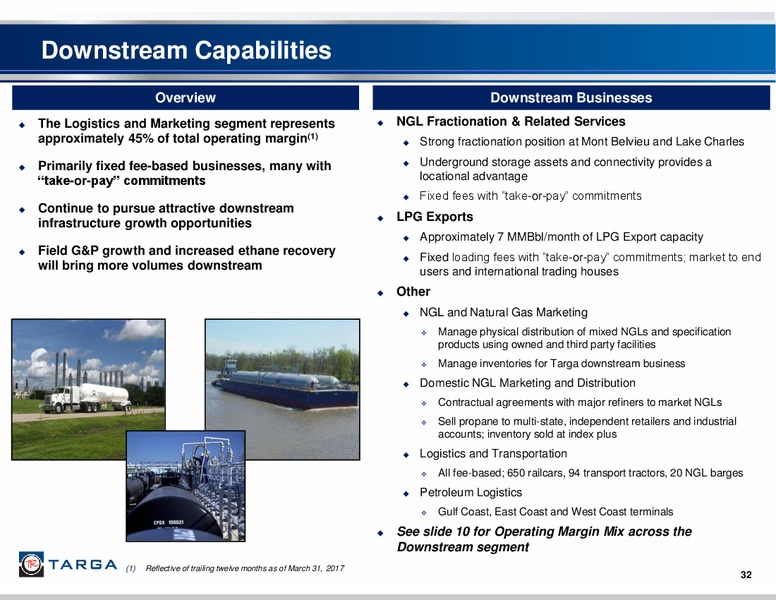 June 2017 Investor Presentation – Targa Resources Corp. – slide 31
