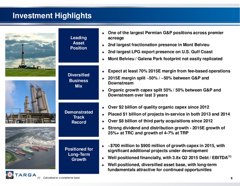 Q2 2015 Earnings Call – Targa Resources Corp. – slide 5