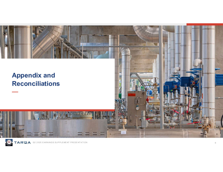 2Q 2025 Earnings Supplement – Targa Resources Corp. – slide 5