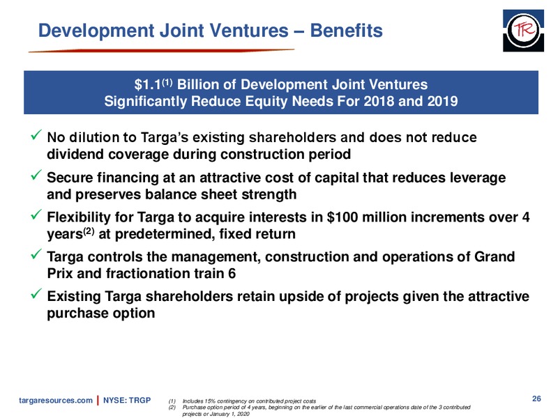 December 2018 Investor Presentation – Targa Resources Corp. – slide 25