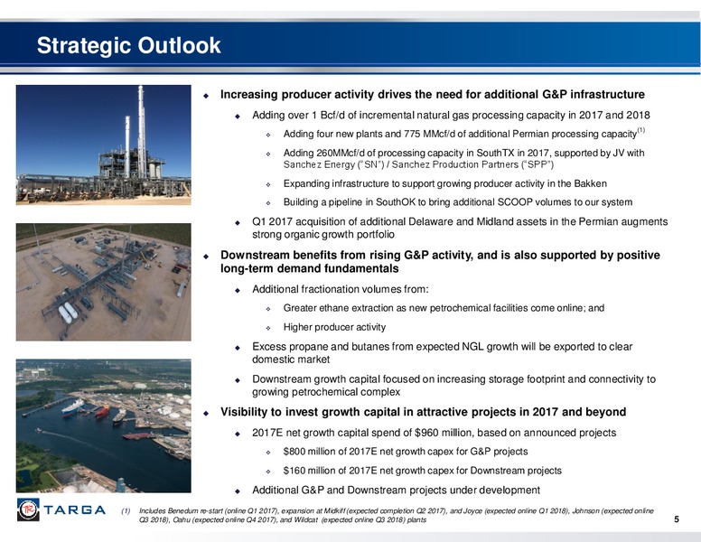 May 2017 First Quarter Investor Presentation – Targa Resources Corp. – slide 4