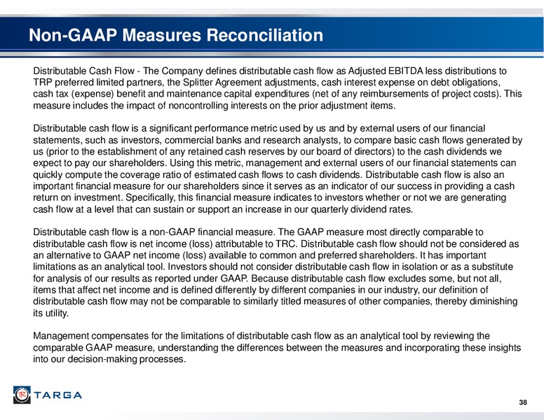 May 2017 First Quarter Investor Presentation – Targa Resources Corp. – slide 36