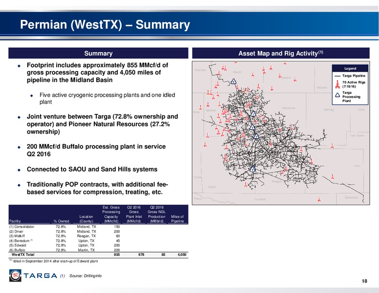 Q2 2016 Investor Presentation – Targa Resources Corp. – slide 17