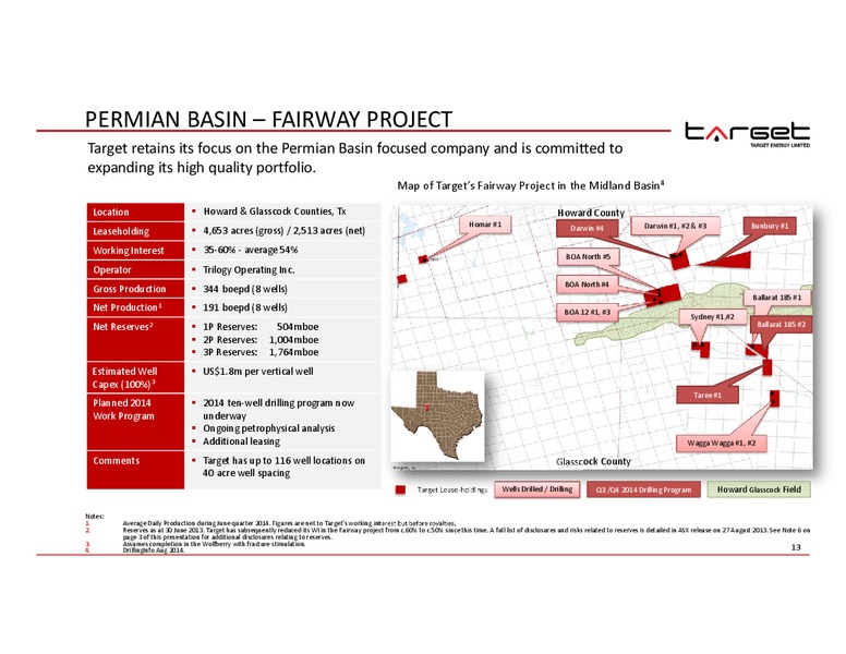 ENERCOM OIL AND GAS CONFERENCE – Target Energy Limited – slide 9