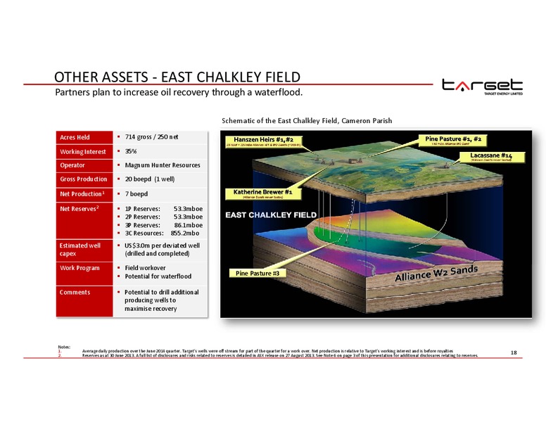ENERCOM OIL AND GAS CONFERENCE – Target Energy Limited – slide 14