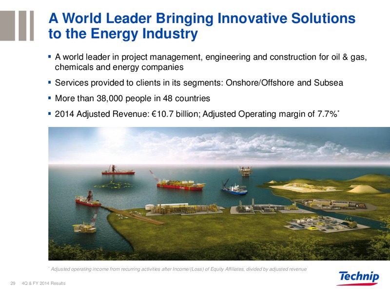 Q4 2014 Full Year Results – Technip – slide 29