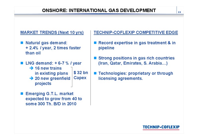 FULL YEAR 2002 RESULTS – Technip – slide 22