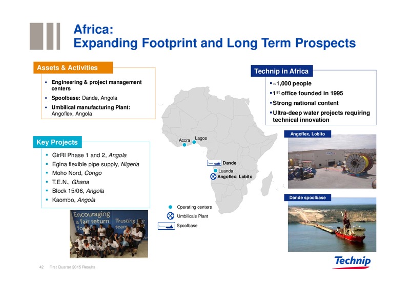 Q1 2015 EARNINGS CALL – Technip – slide 41