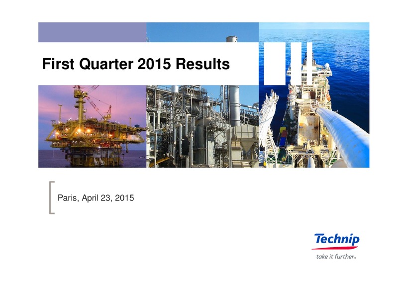 Q1 2015 Results – Technip – slide 1