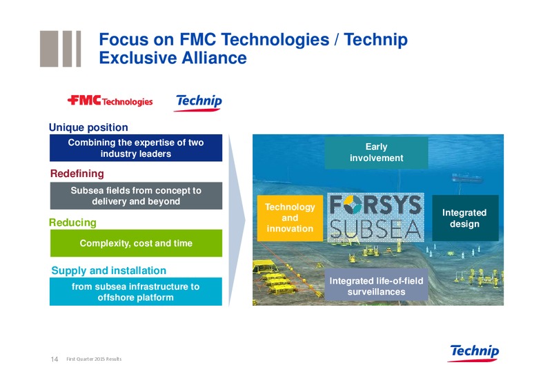 Q1 2015 Results – Technip – slide 14