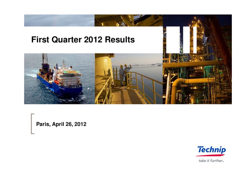 Q1 2012 RESULTS – Technip – slide 1