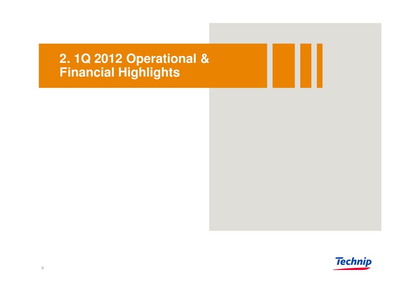 Q1 2012 RESULTS – Technip – slide 8