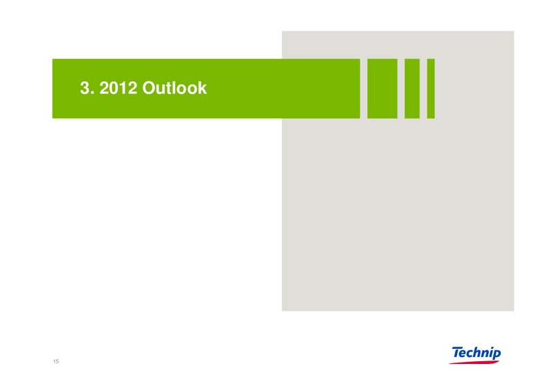 Q1 2012 RESULTS – Technip – slide 14