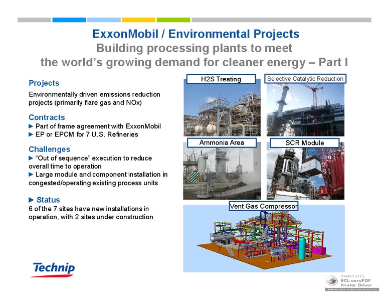 MAY 2009 INVESTOR PRESENTATION – Technip – slide 11