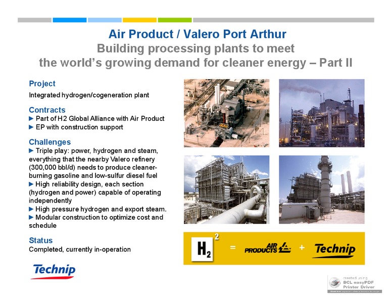 MAY 2009 INVESTOR PRESENTATION – Technip – slide 12