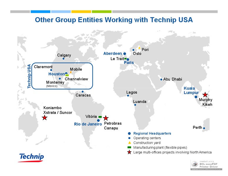 MAY 2009 INVESTOR PRESENTATION – Technip – slide 13