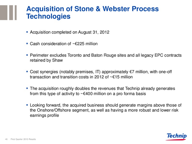 NORTH AMERICA ENERGY AND POWER CONFERENCE – Technip – slide 45