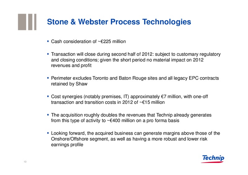 CREDIT SUISSE ENERGY CONFERENCE – Technip – slide 12