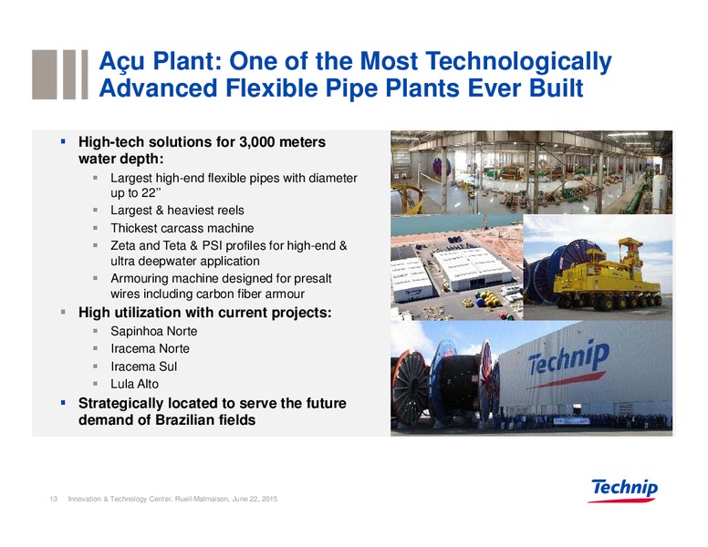 Technology Day – Technip – slide 13