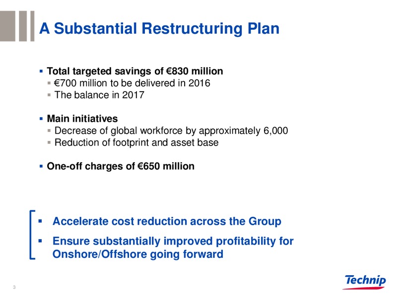 Restructuring Plan – Technip – slide 2