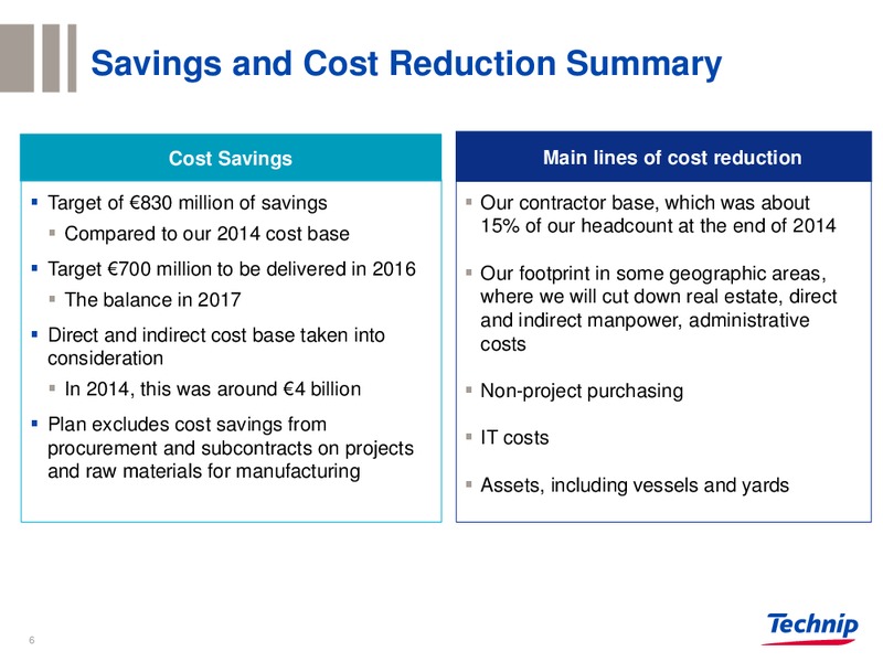 Restructuring Plan – Technip – slide 5