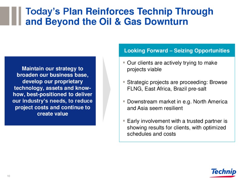 Restructuring Plan – Technip – slide 10