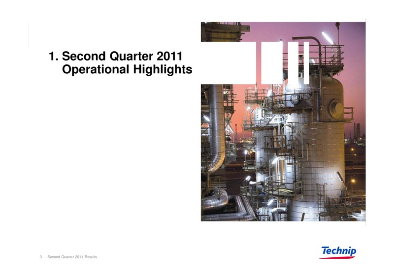 Q2 2011 RESULTS – Technip – slide 3