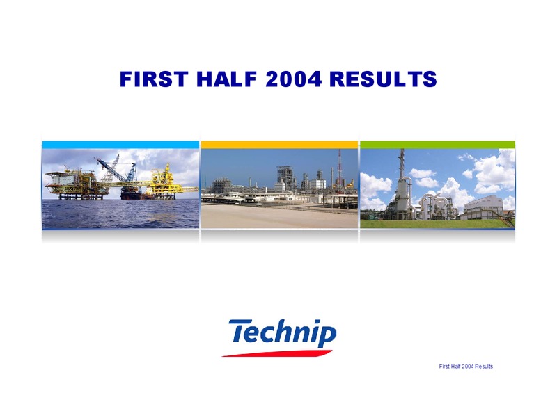 Q2 2004 RESULTS – Technip – slide 1