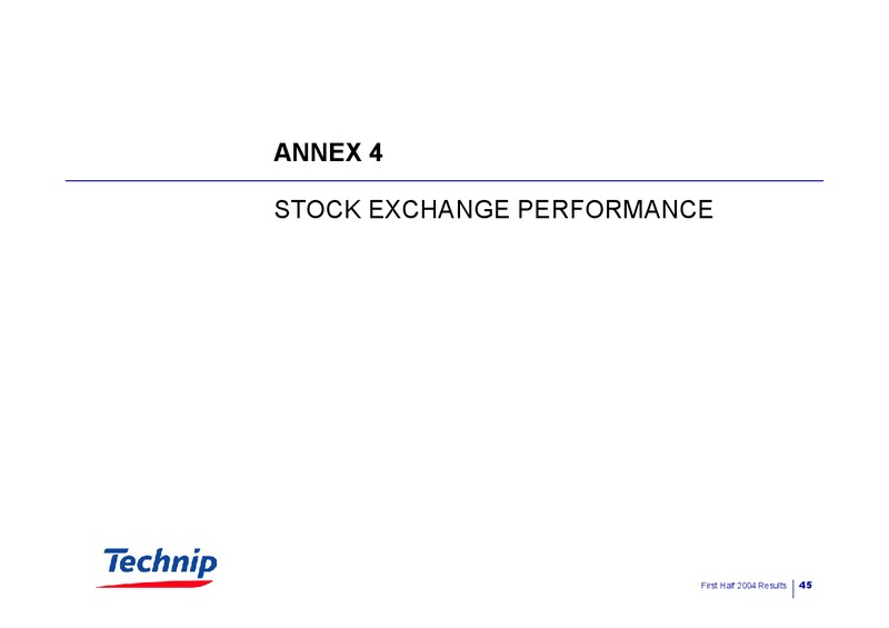 Q2 2004 RESULTS – Technip – slide 45